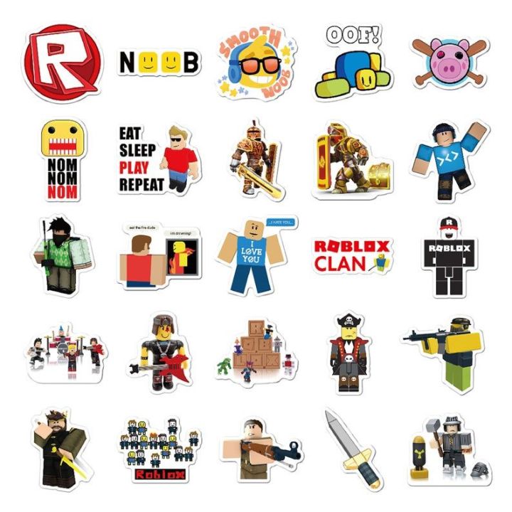Roblox Game Stickers Roblox Character Decals Laptop & Mobile Back Cover 2InchX2Inch Each Gaming  Roblox Stickers Themed Pack Of 25 Noob & Roblox Player Stickers Roblox Avatar Eat Sleep Play Roblox Stickers Kids Gaming Stickers Roblox Adventure Stickers