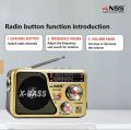 Portable radio YG -519urt 4 band AM/FM/SW/sw2/ SD card USB TFT rechargable radio. 