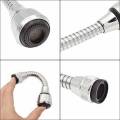 Flexible Hose Extension with 2 Modes Water Saving,Faucet for Kitchen Sink,Water Faucet Sprayer, Flexible Tap Extension for Kitchen Sink (Standard Size,Silver). 