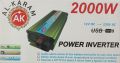 2000W INVERTER DC 12V TO AC 220V (AL-KARAM) Power Supply. 