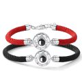 Fashion Bracelet 100 Languages "I Love You" Projection Charm Couple Bracelets for Women Lover Gifts. 