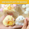 1pc Squishy Hamster Toy with Cheese Cute Desktop Decor Funny Stress Reliever Decompression Fidget Toys for Teens Kids Gifts. 