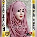 6D Criss Cross Ready to Wear Hijab Chiffon Stuff Be Hijabi. 