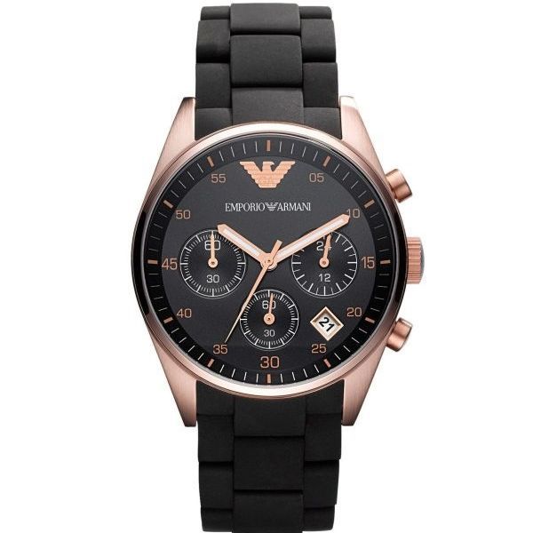 Emporio Armani AR5906 Stainless Steel & Silicone Wrist Watch for Women / Wrist Watch For Girls’s