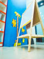 Odeez 3 in 1 Learning Easel for Kids White Board Double Sided with Accessories for Kids. 