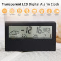 Transparent LCD Digital Clock. 
