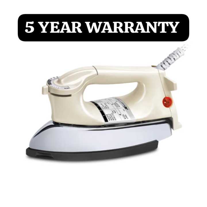 Inverter iron 400 watt (Plate Only) 2.2amp energy consumption, 5 and 10 year warranty, heavy weight dry iron