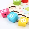 Seton Shape Clock for Kids - Wooden Puzzle Clock - 3D puzzle clock. 