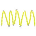 Square Chain of 100 with box and arrow labels - Linear & Skip Counting, Montessori Beads. 