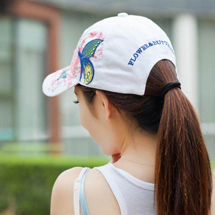 Women%20Baseball%20Cap%20Butterflies%20Flower%20Embroidery%20Caps%20Girl%20Suns%20Hats%20Summer%20Casual%20Snapback%20Cap%20-%20Image%205