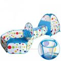 Kids Pop Up Play Tunnel Tent House, Game Play Children's Crawl Tunnel(Tunnel 3 pcs). 