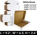 Pack of 20 Packaging Shipping Boxes (white) Corrugated 3-Ply - Sizes Available. 
