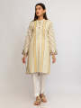 Salitex Stitched 1 Piece Printed Kurta Shirt For Girls And Women Khaddar Ready To Wear - Collection: Casual Pret - Design Sku: Ex-W22-J-010S. 