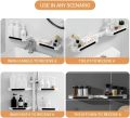 Storage Rack Rotatable Punch-free Bathroom Revolving Rack Wall-mounted Toilet Washstand Kitchen Wall Rack Bathroom Storage. 