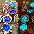 【HOT】 Anime Keychain Genshin Impact Vision Element Eye Of God For Men Car Key Chain Women Accessories Cute Bag Pendant Key Ring Gifts. 