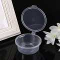 Pack of 50 60ml Clear Plastic Sauce Containers with Lids for Food Storag. 
