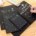 Black Pages Notebook Journal best for white pen and highlighter. 