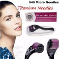 Derma Roller 0.5mm – 540 Titanium Microneedles for Hair Regrowth, Beard Growth & Skin Care | Acne Scars, Wrinkles & Face Treatment Tool. 