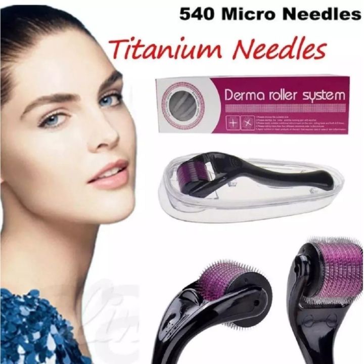 Derma%20Roller%200.5mm%20%E2%80%93%20540%20Titanium%20Microneedles%20for%20Hair%20Regrowth,%20Beard%20Growth%20&%20Skin%20Care%20%7C%20Acne%20Scars,%20Wrinkles%20&%20Face%20Treatment%20Tool%20-%20Image%203