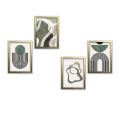 Aesthetic Photo Frame set of 4 A4 Size Photo Frames for Home and Office decoration - Customizable Photo Print, Home Decoration Picture Gallery for Living Room Bedroom Study Room. 