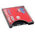 New SD to CF Card Sleeve Supports Wireless WIFI SD Card Type i Adapter SLR Camera Red. 