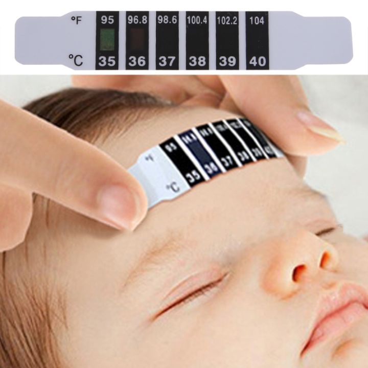 20Pcs/10Pcs/1Pc%20Baby%20Kids%20Forehead%20Strip%20Head%20Thermometer%20Fever%20Body%20Temperature%20Test%20Safe%20-%20Image%203