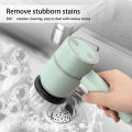 Electric Cleaning Brush Dish Washers Automatic Wireless Dishwashing Brush USB Rechargeable Kitchen Bathtub Tile Cleaning Brushes. 