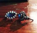 Navy Blue Stud Earrings Imported Jewellery For Women EDS-023. 