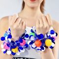 2pcs New Apply to Sports Sports Game Pompoms 10 Styles Cheering Flower Ball Wrist Flower Sports Games Bracelet. 