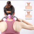 l U Shape Trigger Point Massage Roller Arm Leg Neck Muscle Tissue Fitness Gym Yoga Pilates Sports 8 Wheels. 