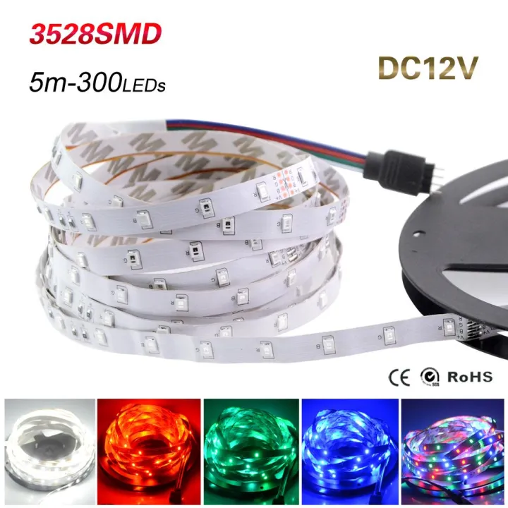 Rgb%20Waterproof%20Led%20Strip%20Light%205M%20Rgb%203528%20Dc%2012V%20Led%20Strip%20With%20Remote%20-%20Image%202