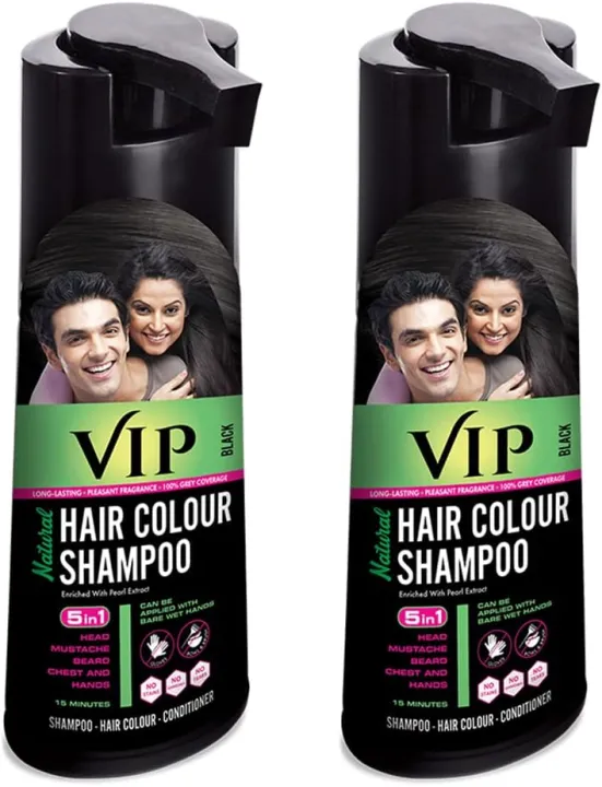 VIP%20HAIR%20COLOUR%20SHAMPOO%20Permanent%20Hair%20Color%20for%20Men%20and%20Women,%20Black%20-%20180ml%20(Pack%20of%202)%20%7C%20Shampoo%20Based%20Hair%20Colour%20%20Traditional%20Hair%20Dye%20-%20Image%204