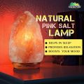 Natural Pink Salt Lamp [Large] – Set up a luxurious interior, emits calming amber, light up room, boosts mood & improves sleep – 100% natural salt. 
