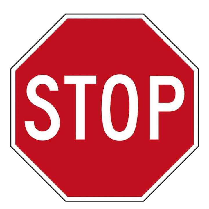 Personalit Stop Sign Wall Decal Sticker Large Wall Decoration Decor Sticker Window Locker Door Waterproof Sunscreen Vinyl Decal