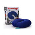 Microbead Travel Neck Pillow - Massage Pillow for Men and Women - Battery Operated Multicolor. 