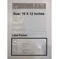 (10x12 + 2 inch flap) Medium Plain Flyer Bags With Pocket Pack Of 25-50-75-100. 