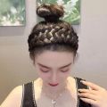 New wigs, headbands, five-strand braids, thickened, wide-brimmed, handmade fishbone braids, twist head hoops, female summer high skull. 