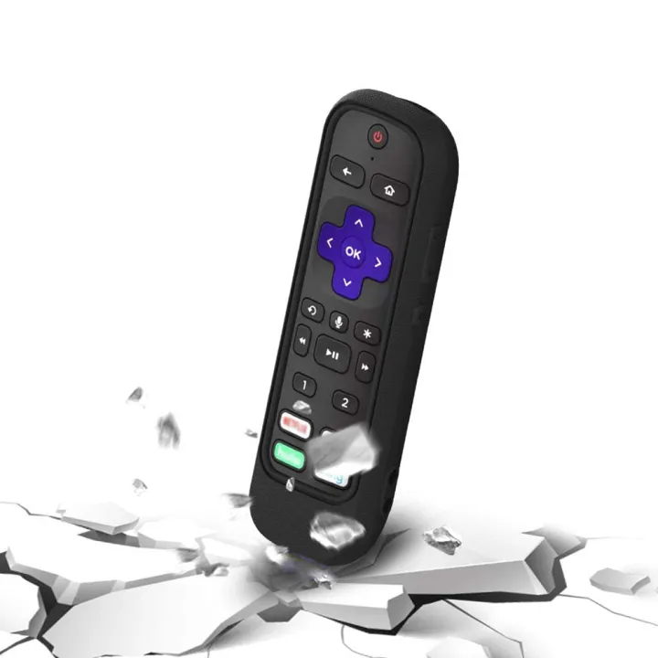 BeesClover%20Silicone%20Protective%20Case%20Compatible%20For%20Roku%20Tv%20Series%20Universal%20Smart%20Remote%20Control%20Shockproof%20Protector%20Cover%20-%20Image%202