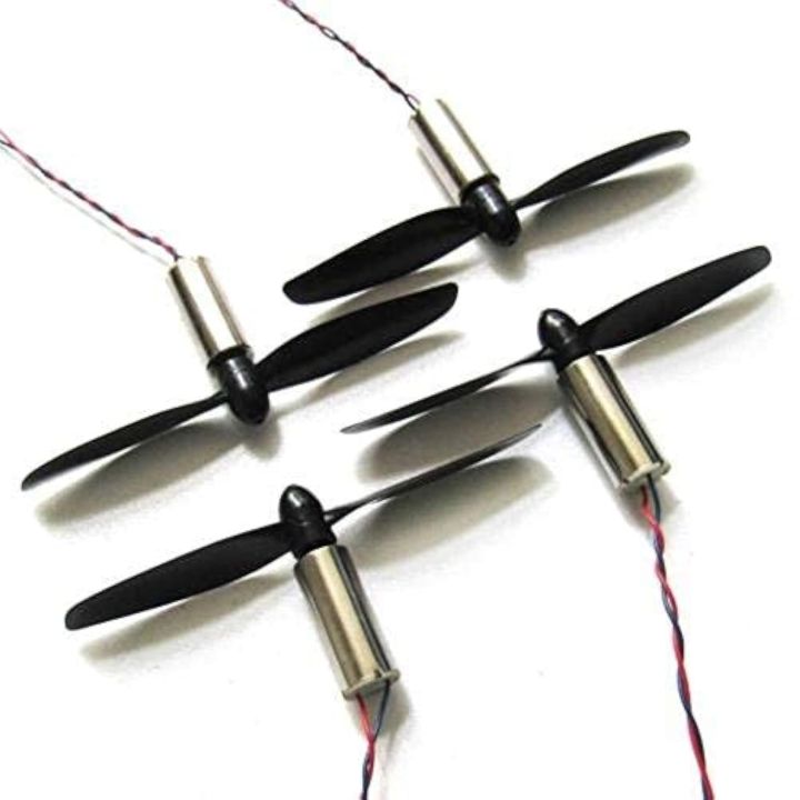 High-Speed 3.7V Coreless DC Motor Pair with 75mm Propellers | 53,000 RPM | Ideal for DIY Drones & RC Helicopters