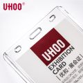 UHOO Large Size Acrylic Name Tag High Quality Transparent ID Card Holder Name Badge Holder. 