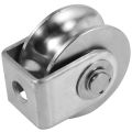 2 Inch Roller Wheel Bearings U Groove Pulley Wheels Detachable Heavy Duty Grooved Wheel for Material Handling and Moving. 