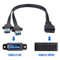 USB 3.0 Cable,for Replacing the USB Port of the Computer Case (0.). 
