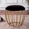 Velvet Cage Metallic Stool in Maroon Color stylish luxury stool. 