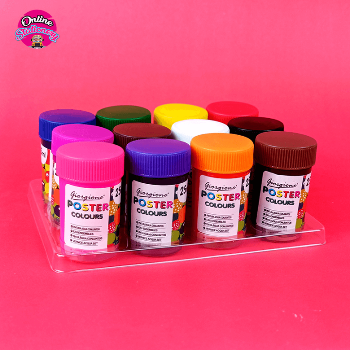 Giorgione Kids Poster Color Paint Set of 12 Pcs