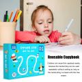 64 pages - Reusable Magical Tracing Workbook Set , Reusable Calligraphy Copybook , Practice Drawing Book for Kids ,Pen Control Training Drawing Book, Handwriting Practice Copybook for Kids, Children Learning Toys (64pages) KS. 