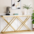 Modern High Quality TOP Luxury Console Table | Entryway Console Table | Hallway  Console Table | Lobby Console Table |  New Arrival with Metal Frame in White and black. 