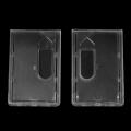 1pc Unisex Hard Plastic ID Business Case Multi-use Badge Protector Cover ID Card Pouch Card Sleeve Work Card Holders Name Card. 