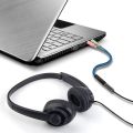 Headset Splitter Cable for PC 3.5mm Jack Headphones Adapter Convertors for PC 3.5mm Female with Headphone/Microphone Transform to 2 Dual 3.5mm Male for Computer Simultaneously Y Splitter Audio. 