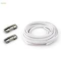 No Need Tie Shoe Laces Adults Sneakers Stretch Tie of Less Shoe Laces for Backpacking White Lace Argent. 