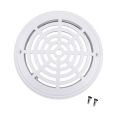 Swimming Pool Water Filter Anti-Corrosion Cover Round Drain Device Screw Abs Floor Drain Cover Round Main Drainage Port. 